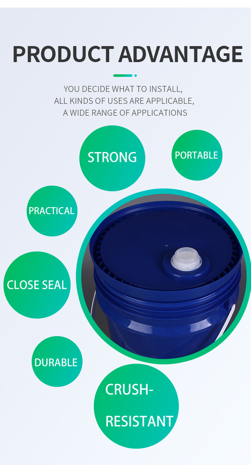 Custom Lubricating Oil Plastic Bucket – Durable, Leak-Proof & Ideal for Industrial Use Jiangsu Pojing Plastid Technology Co. Ltd.