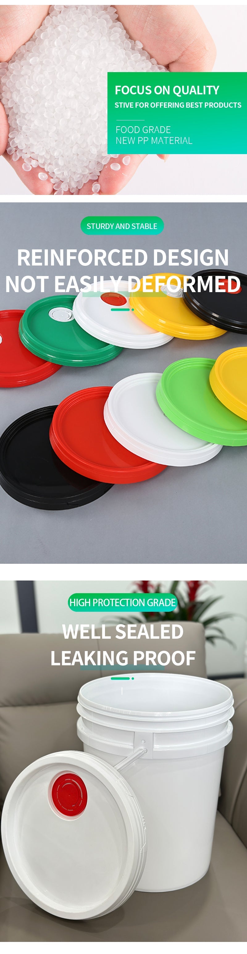 Custom Lubricating Oil Plastic Bucket – Durable, Leak-Proof & Ideal for Industrial Use Jiangsu Pojing Plastid Technology Co. Ltd.