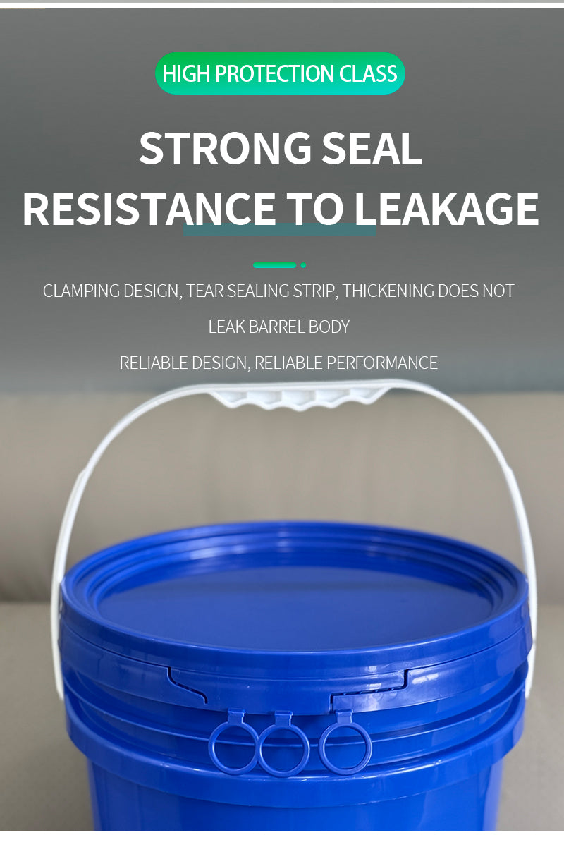5gallon Wholesale Price Round Plastic Bucket with Pull Ring Lid