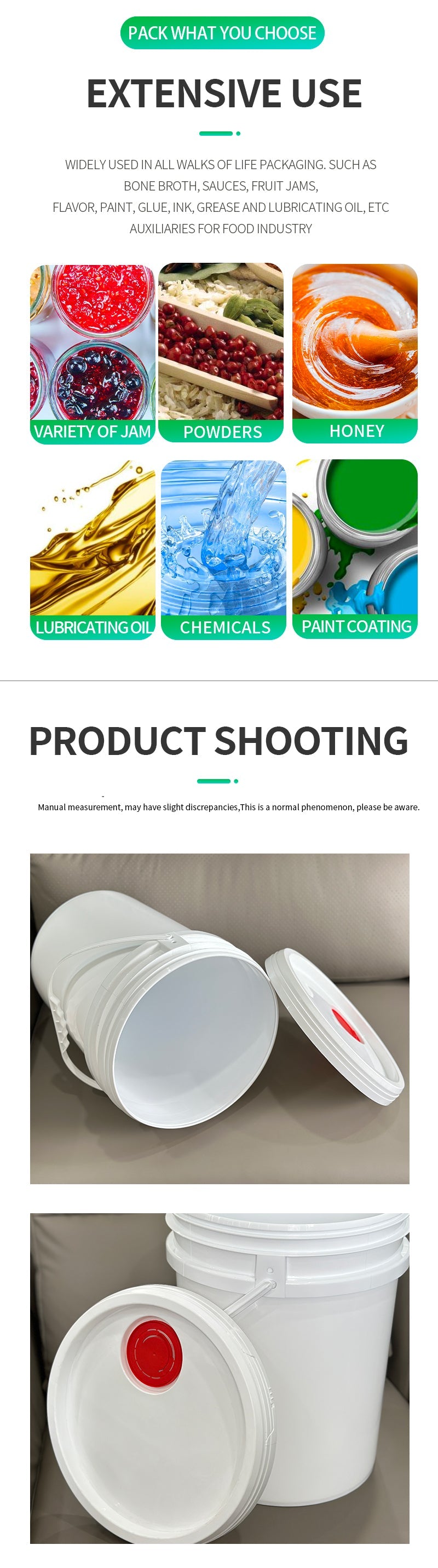 Custom bucket with spout cap Jiangsu Pojing Plastid Technology Co. Ltd.
