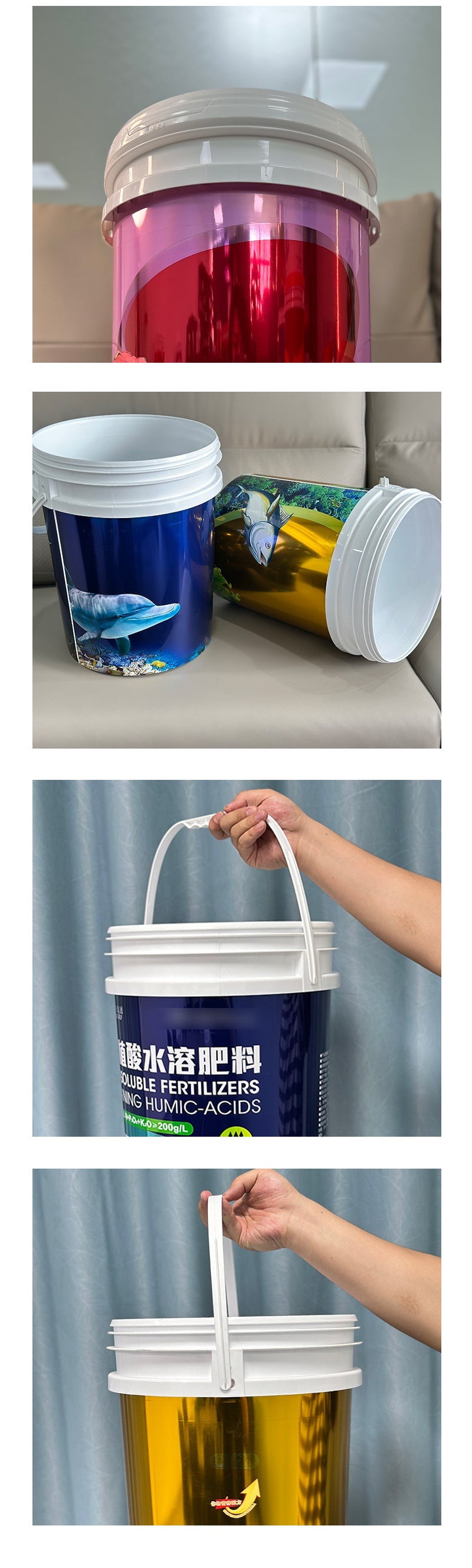 3gallon 5gallon 10L 18L 20L 28LFertilizer Plastic Bucket Package Jiangsu Pojing Plastid Technology Co. Ltd.