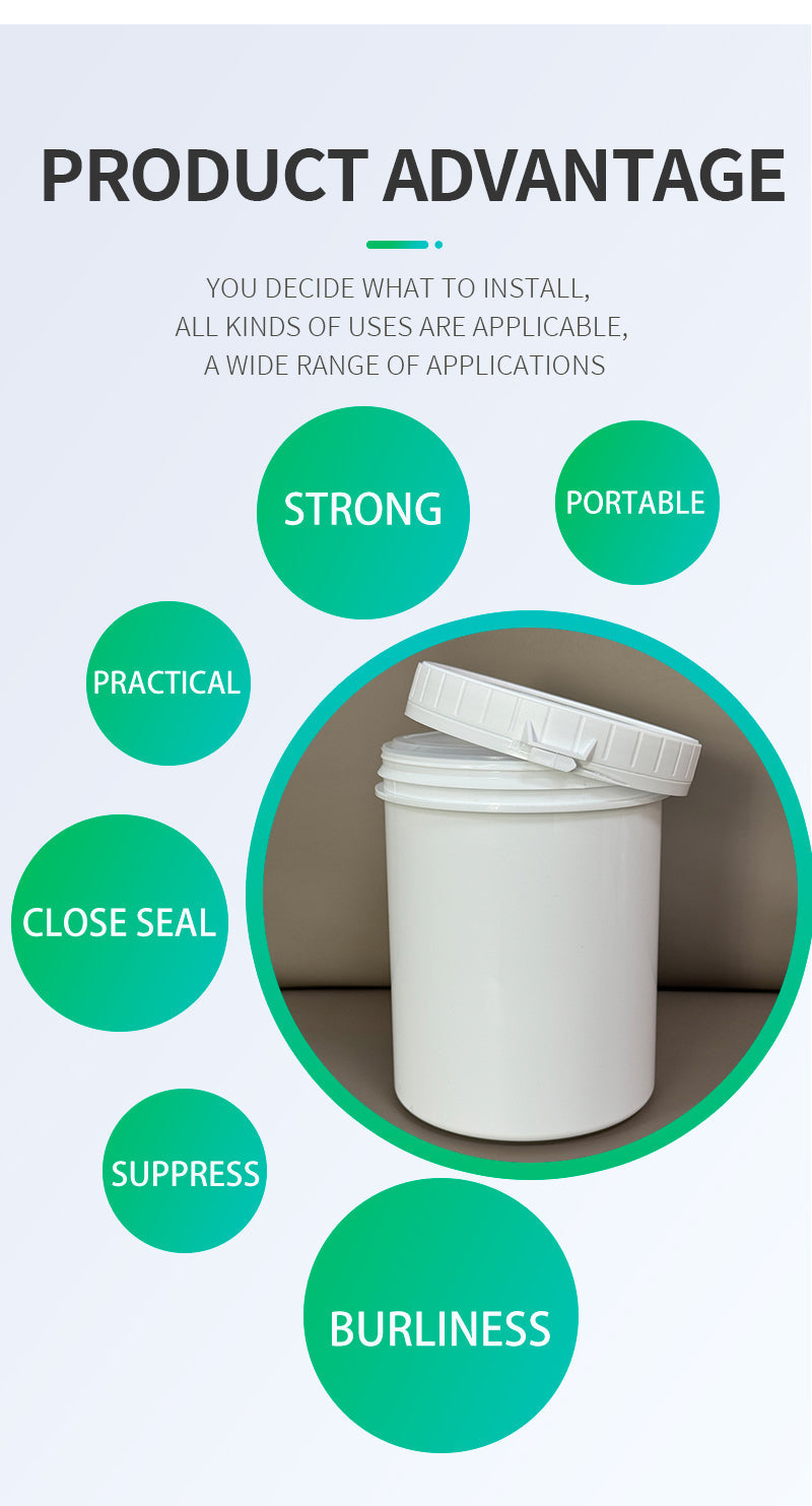 1.2L Tear-Off Strip Plastic Jar – Food-Grade, Tamper-Evident, Durable & Ideal for Sauces, Powders, and Industrial Use