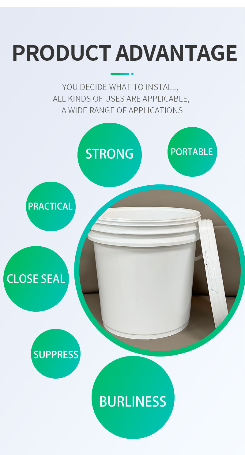 10l plastic barrels with handles