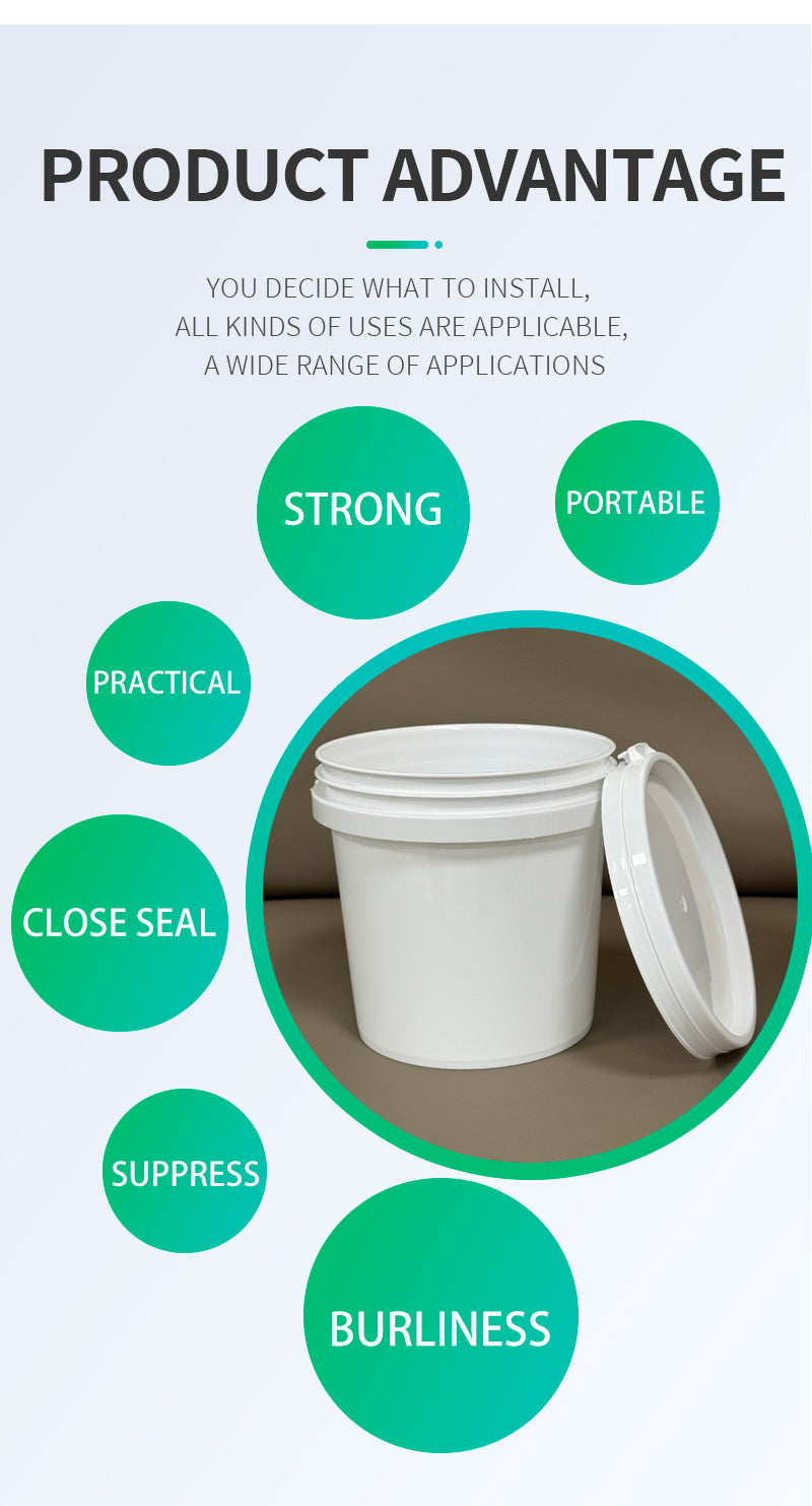 1l plastic buckets with handles