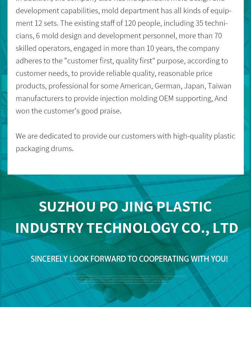 1L Plastic bucket with tear-off lid Jiangsu Pojing Plastid Technology Co. Ltd.