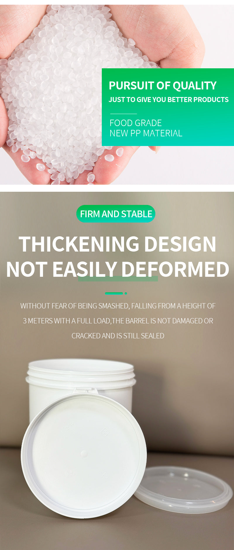 1l powder jars with tear strip