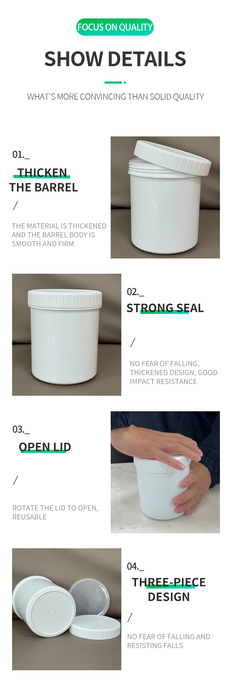 1l jars with screw lids