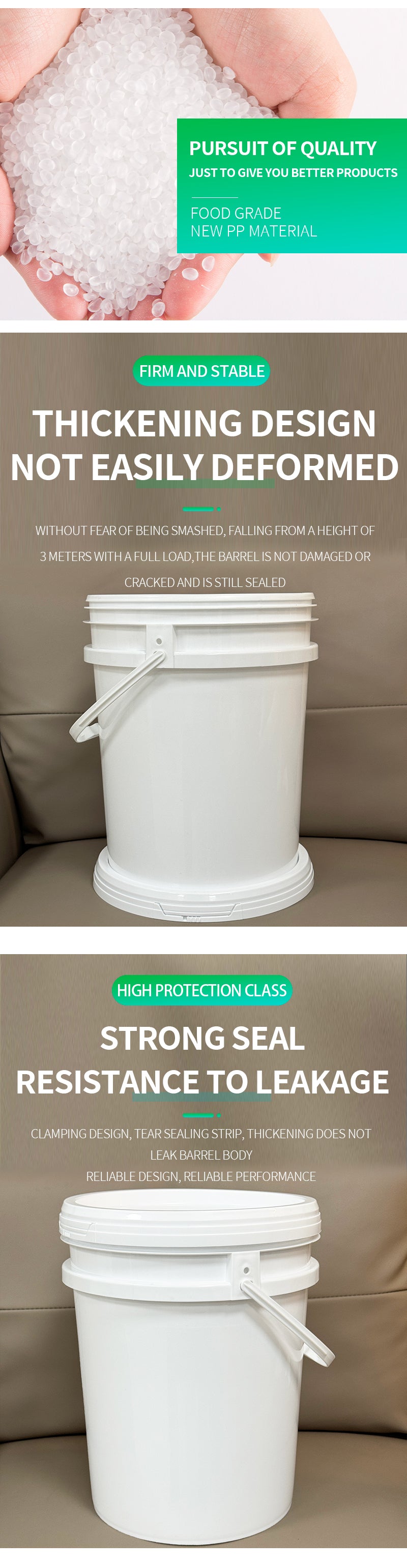 20LC paint/food/lubricdating oil/customi plastic bucket