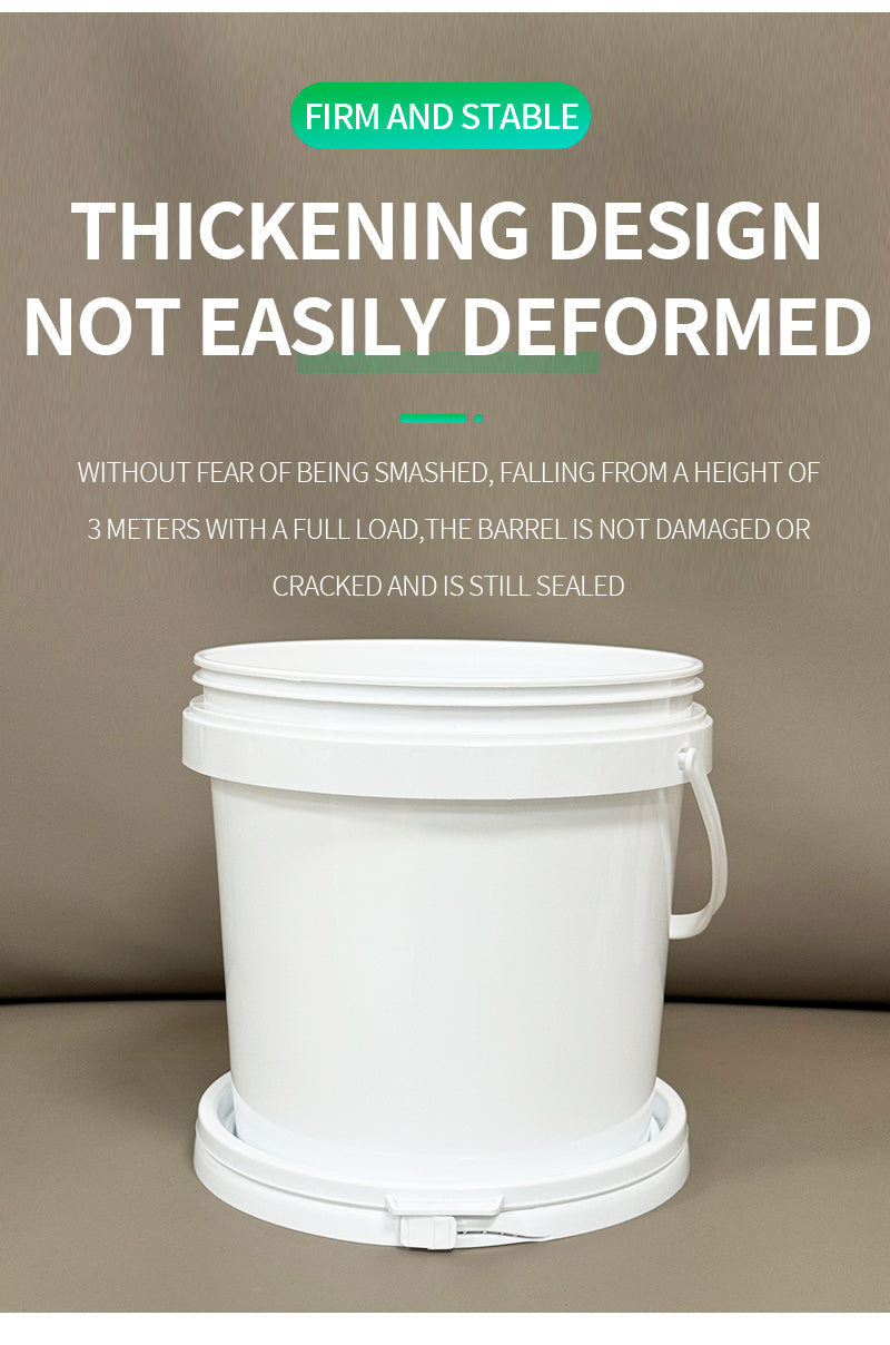 Durable 2L Plastic Bucket with Lid – Ideal for Paint, Adhesives, Chemicals & More