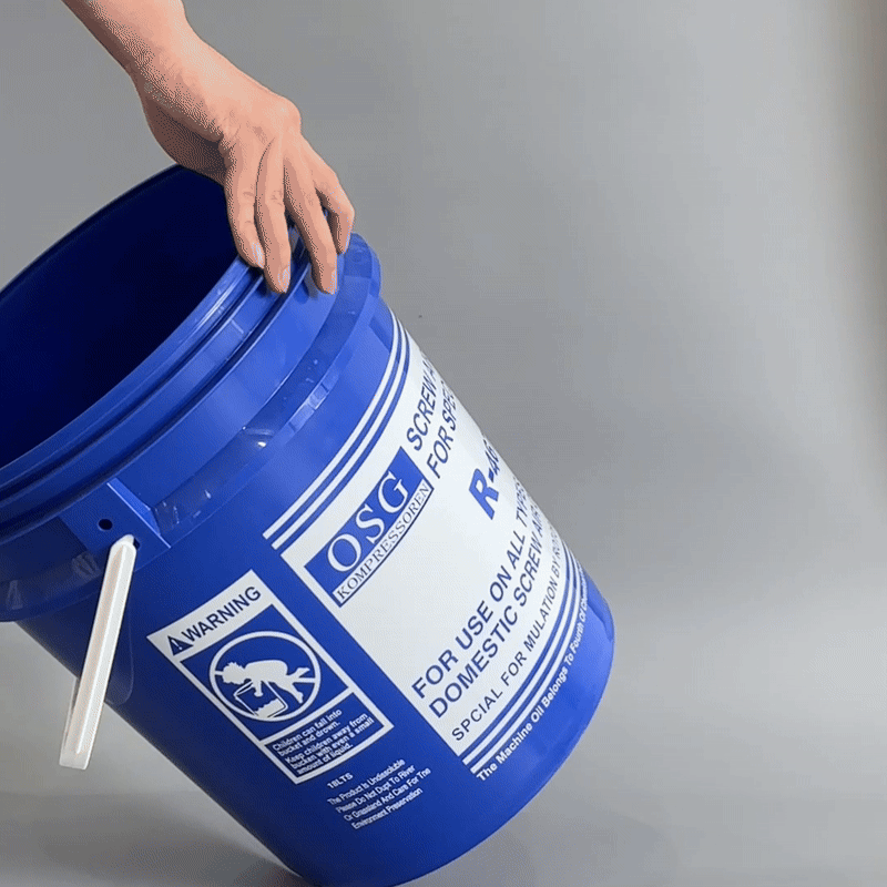 Custom lubricating oil plastic bucket Pojing Plastic Bucket