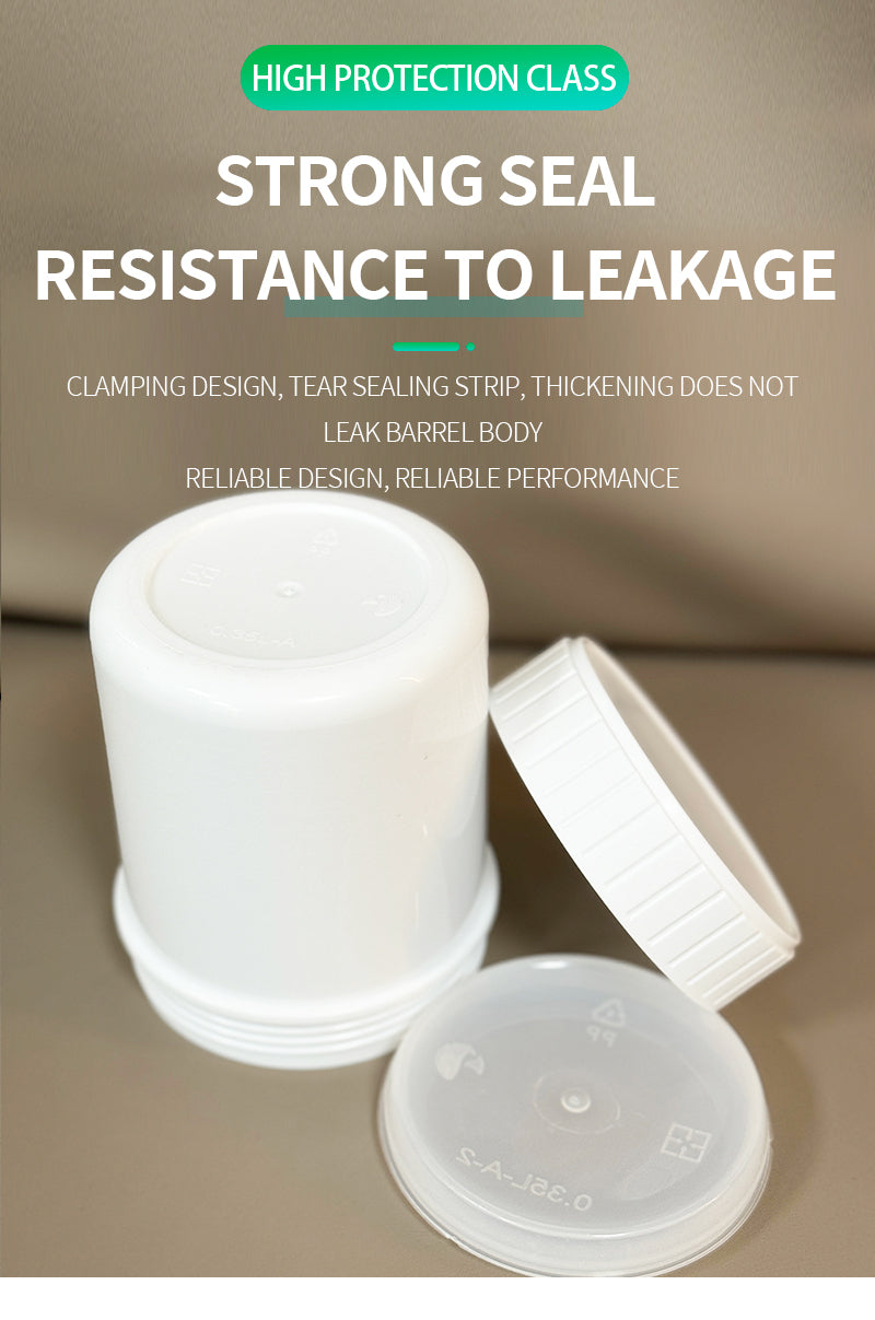 350ml Screw-Top Plastic Jar – Compact, Food-Grade, and Ideal for Spices, Sauces & Skincare