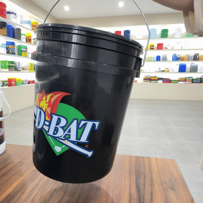 Baseball bucket with soft cushion Pojing Plastic Bucket