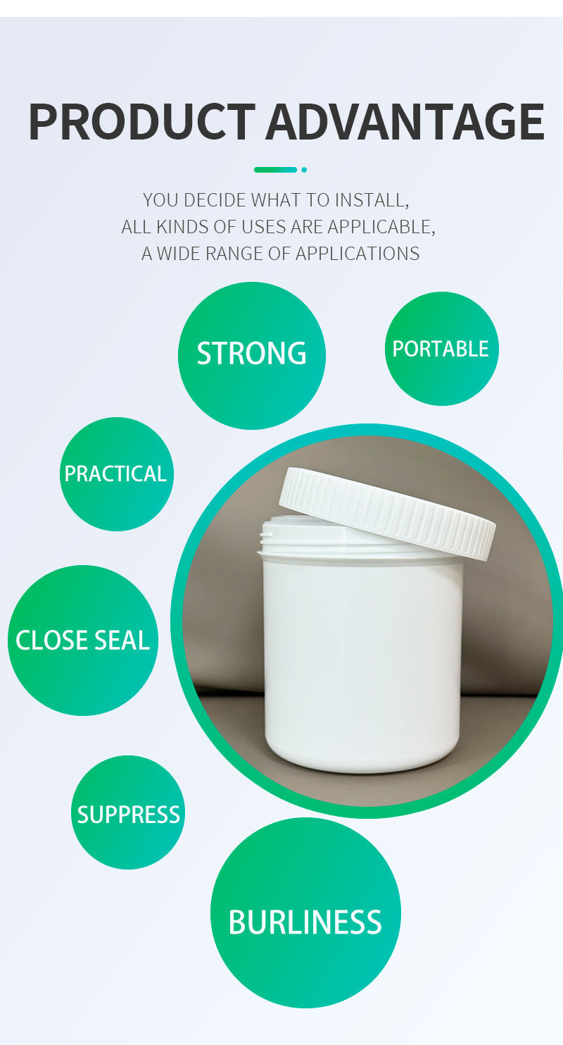 600ml Screw-Top Plastic Jar – Food-Grade, Leak-Proof, and Ideal for Spices, Powders & Sauces