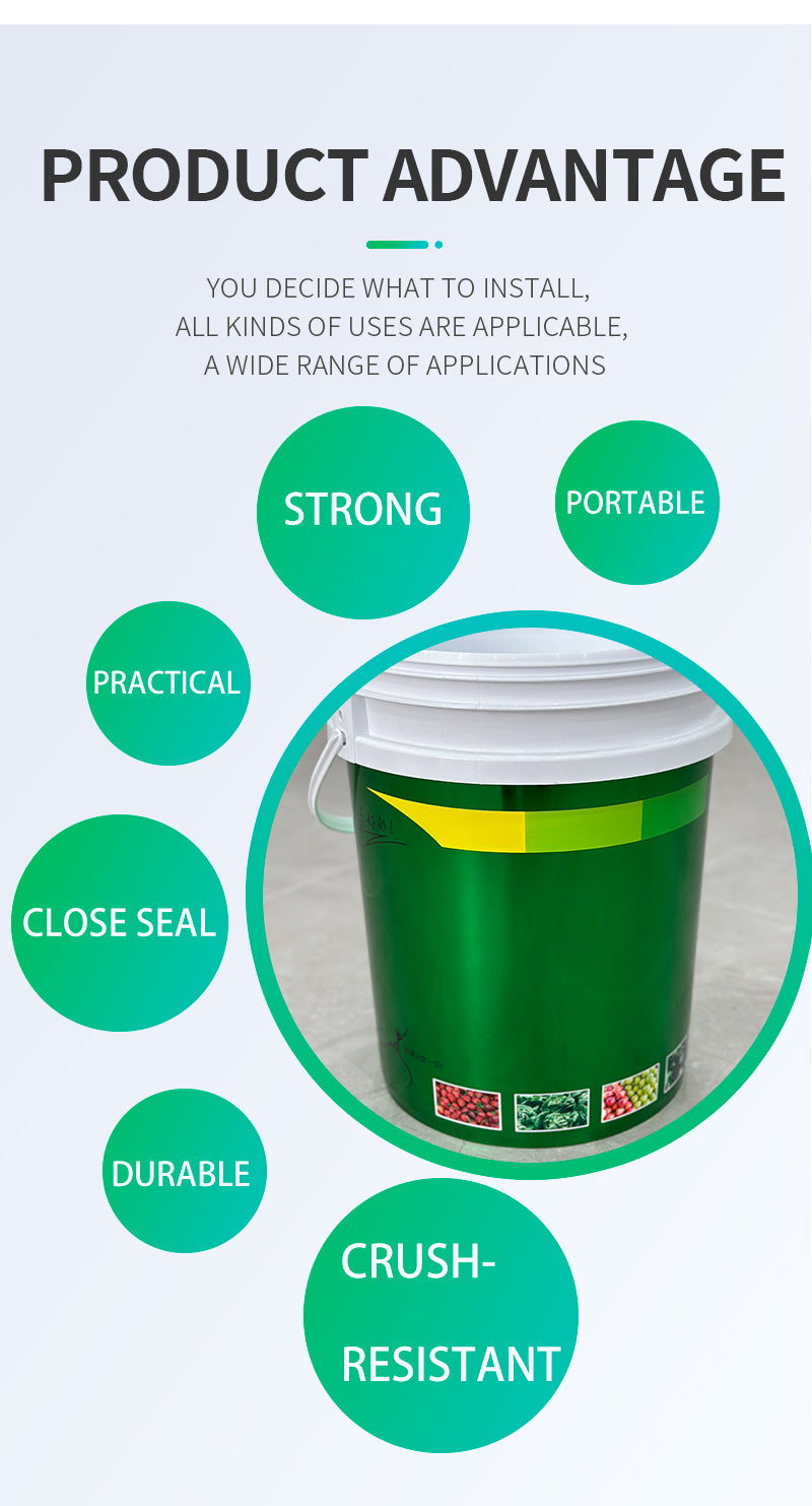 Custom In-Mold Labeled Bucket