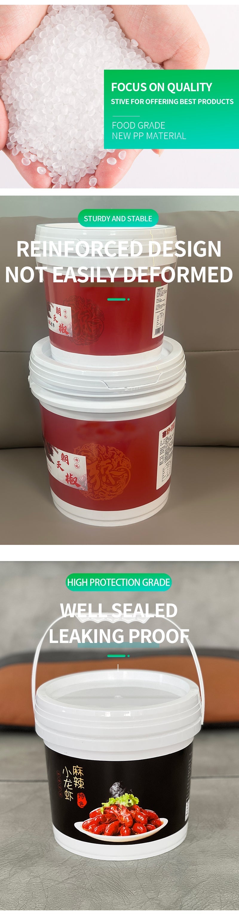 2l Food Package Bucket