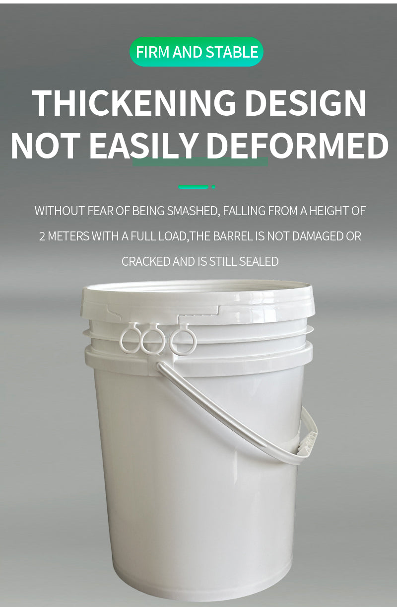 5gallon Wholesale Price Round Plastic Bucket with Pull Ring Lid
