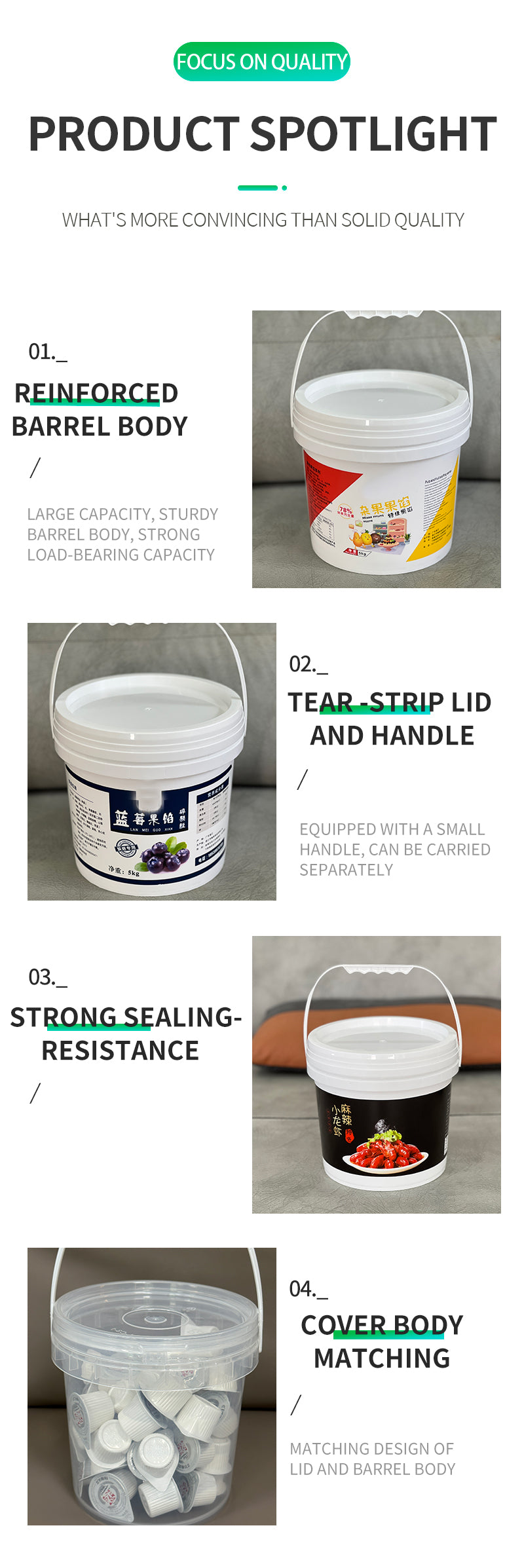 2l Food Package Bucket