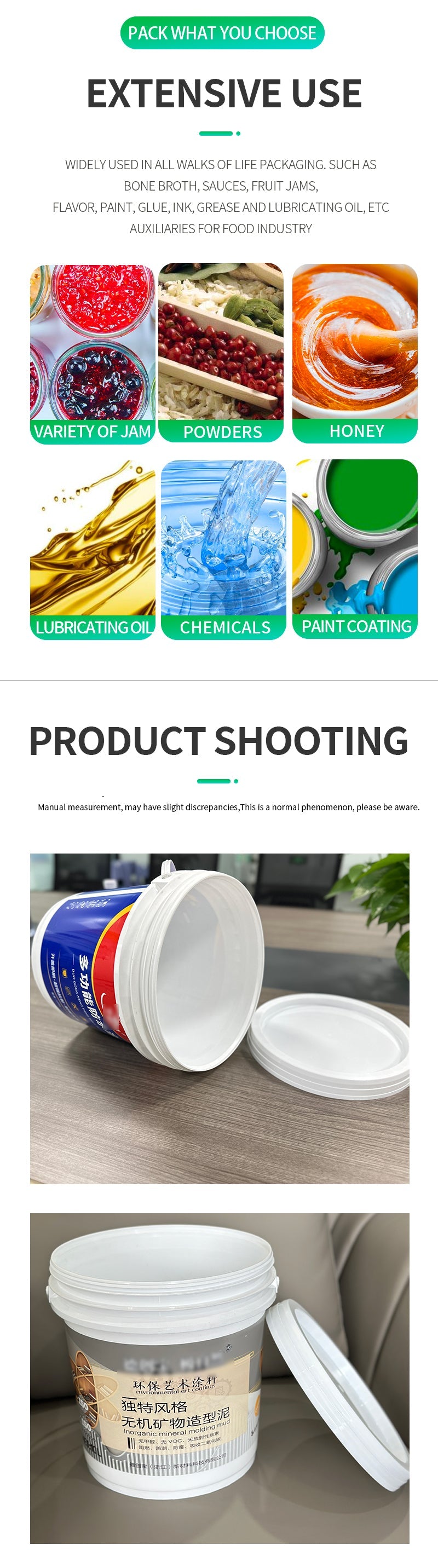 18L customized painting plastic bucket Jiangsu Pojing Plastid Technology Co. Ltd.