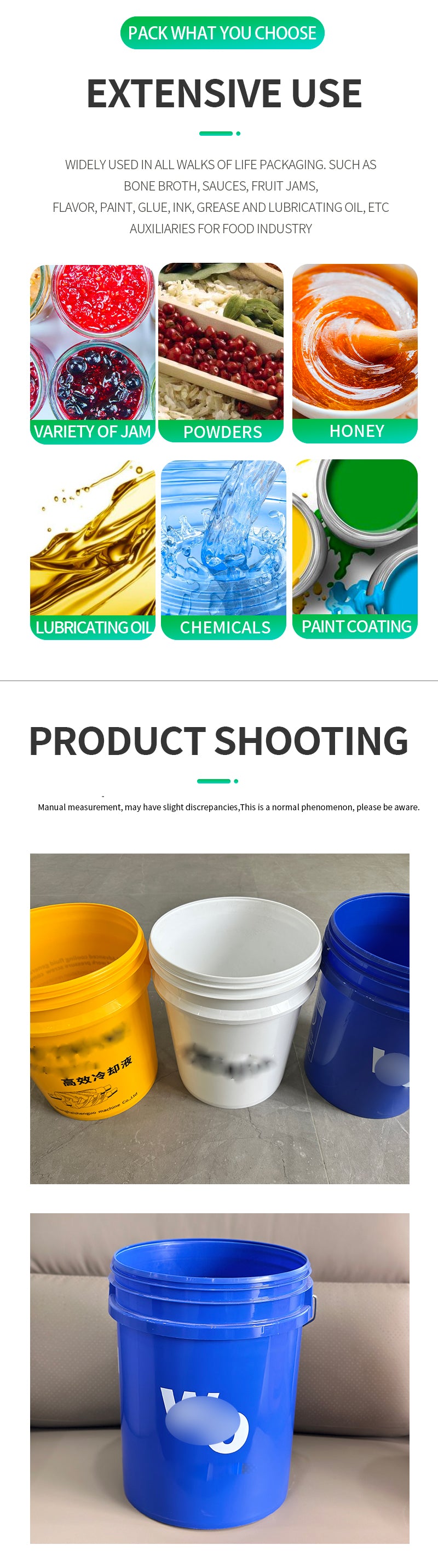 Silk screen print custom/food/paint/lyubricating oil plastic bucket