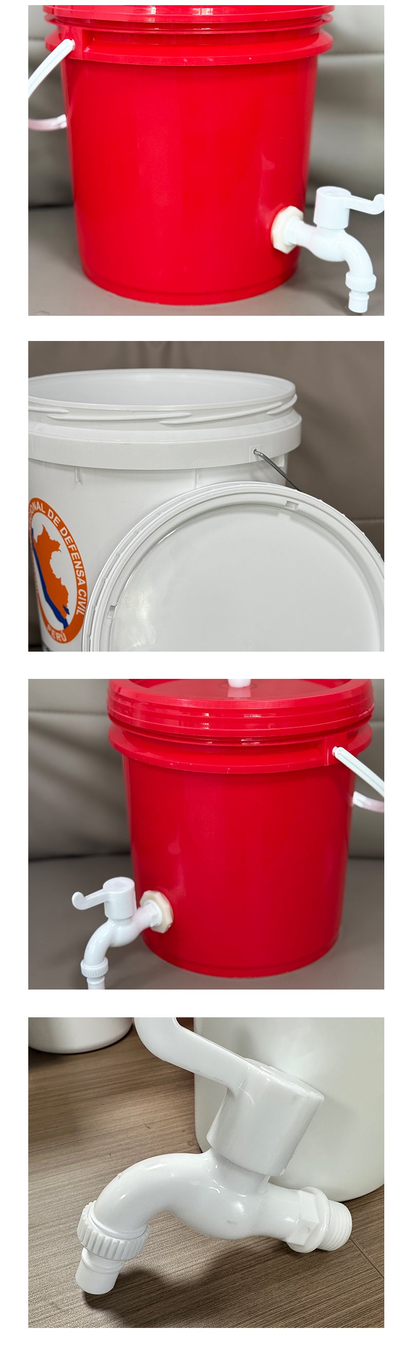 Custom Plastic Bucket With Tape