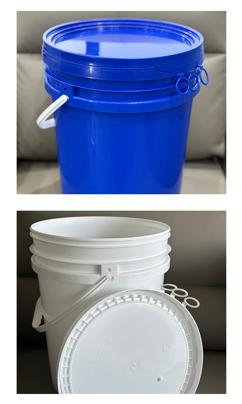 5gallon Wholesale Price Round Plastic Bucket with Pull Ring Lid