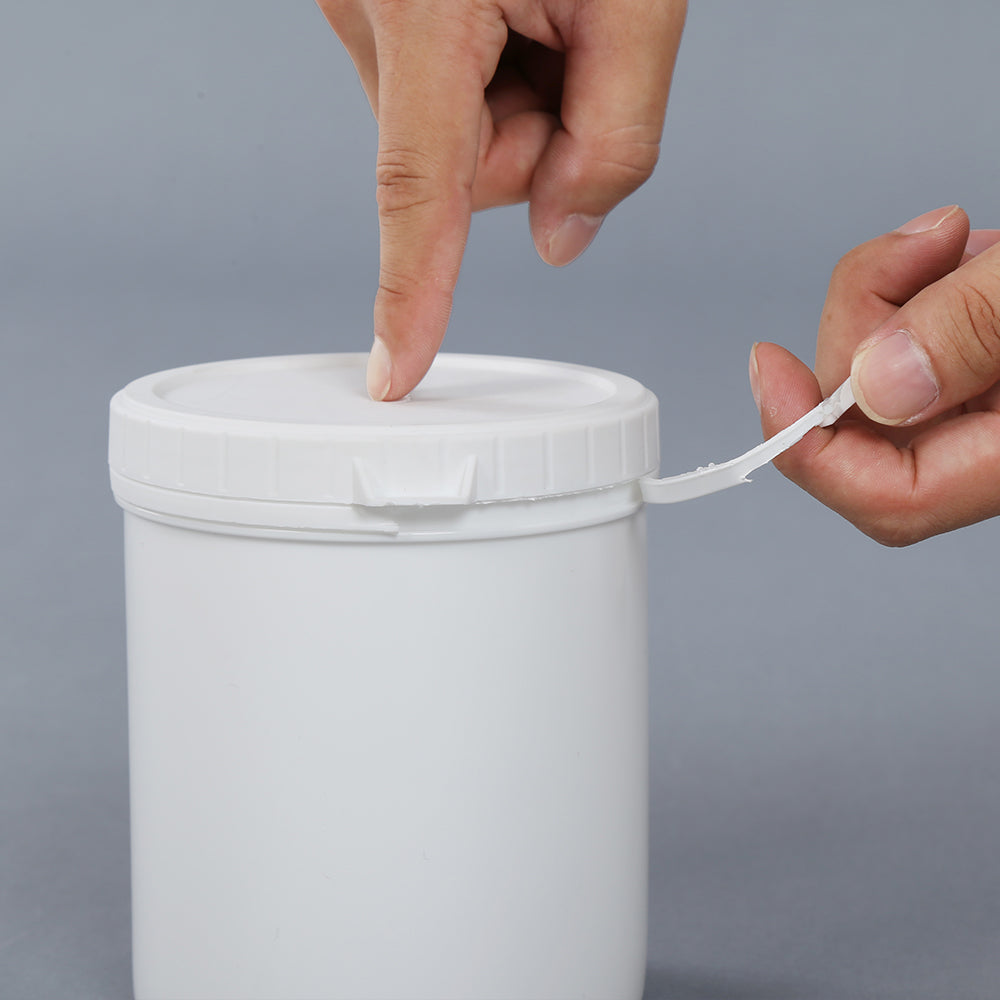 1.2L Tear-Off Strip Plastic Jar – Food-Grade, Tamper-Evident, Durable & Ideal for Sauces, Powders, and Industrial Use