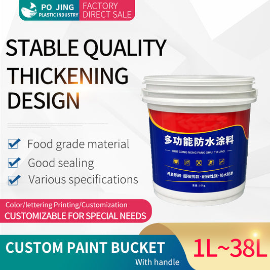 Custom paint plastic bucket