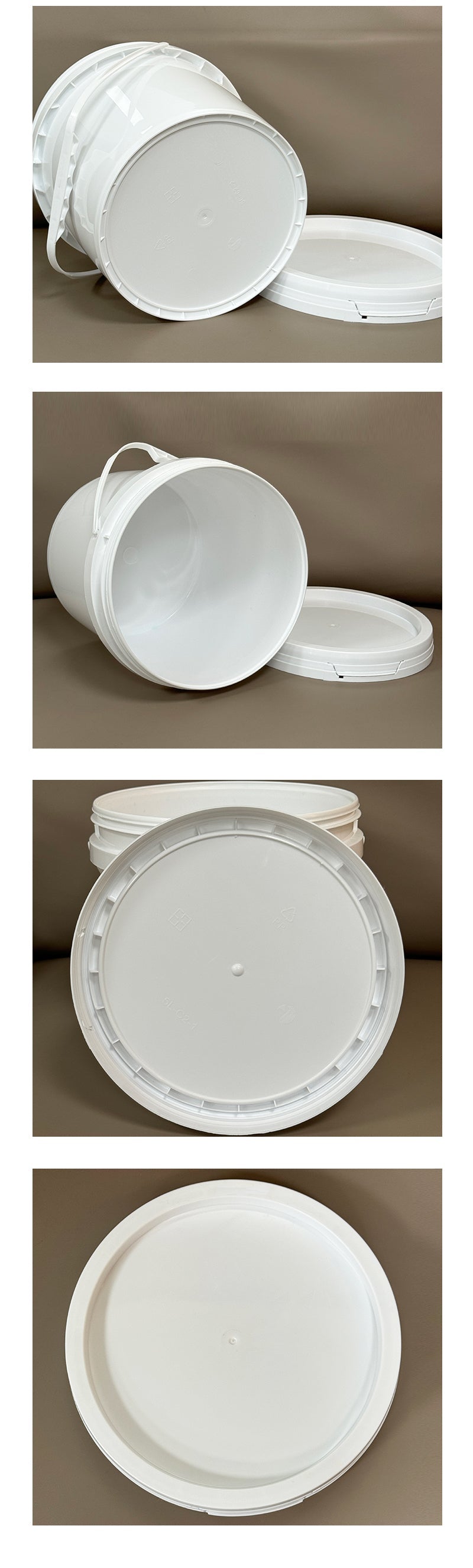 5L Round Food-Grade Plastic Bucket with Lid – Safe, Durable & Customizable for Food Packaging