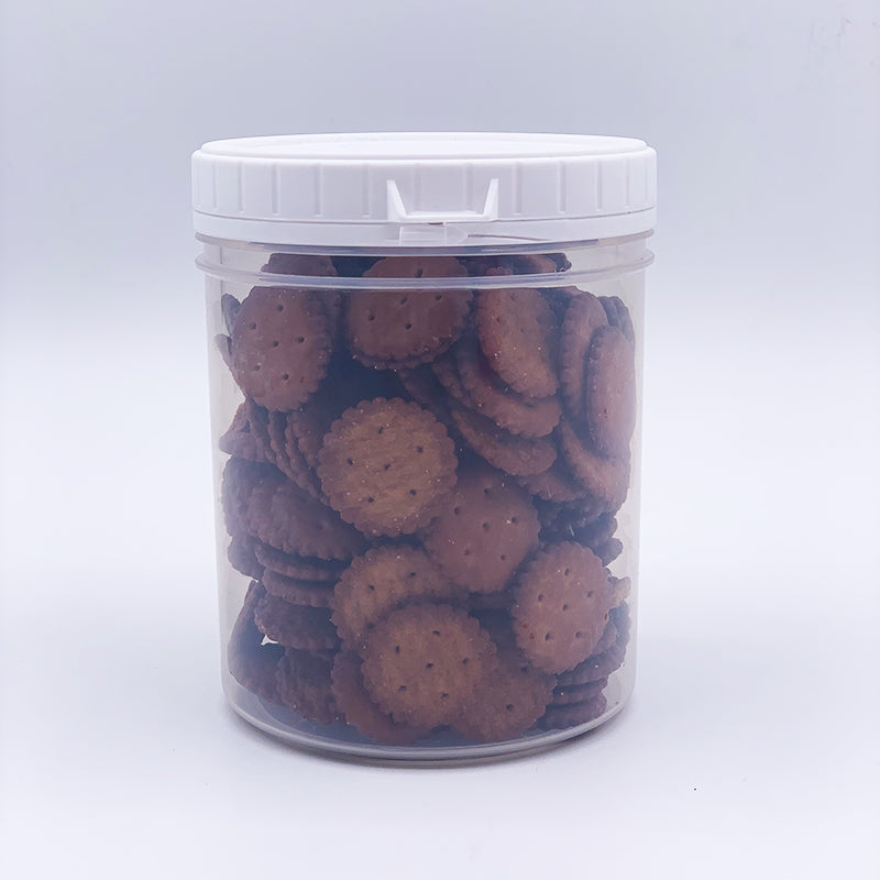 1L Tear-Off Strip Plastic Jar – Food-Grade, Tamper-Evident, Reusable & Ideal for Sauces, Powders, and Skincare Products